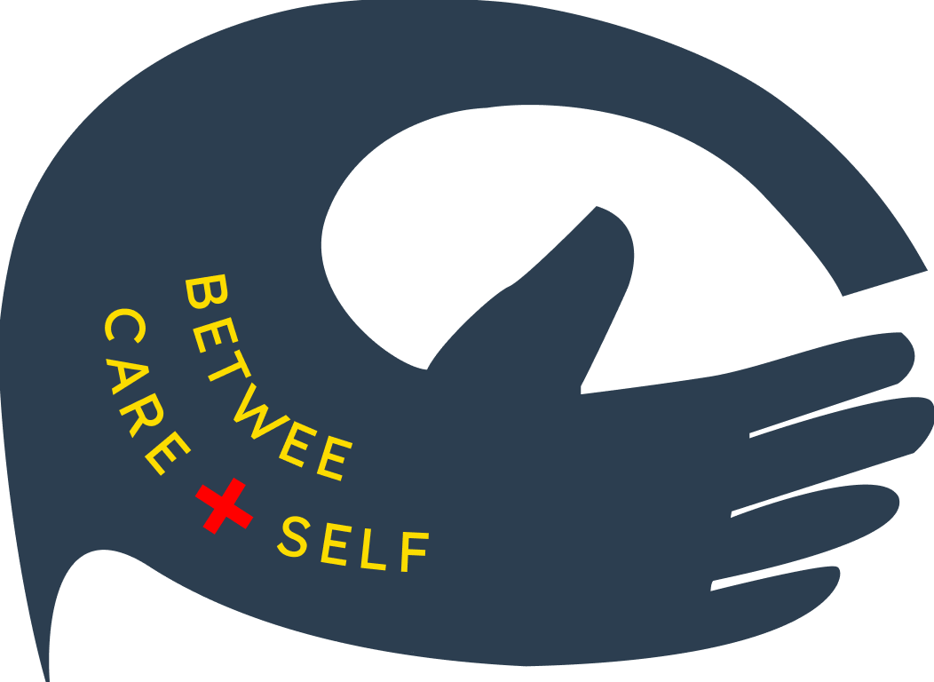 Between Care and Self project icon showing a protective hand form with the project name.